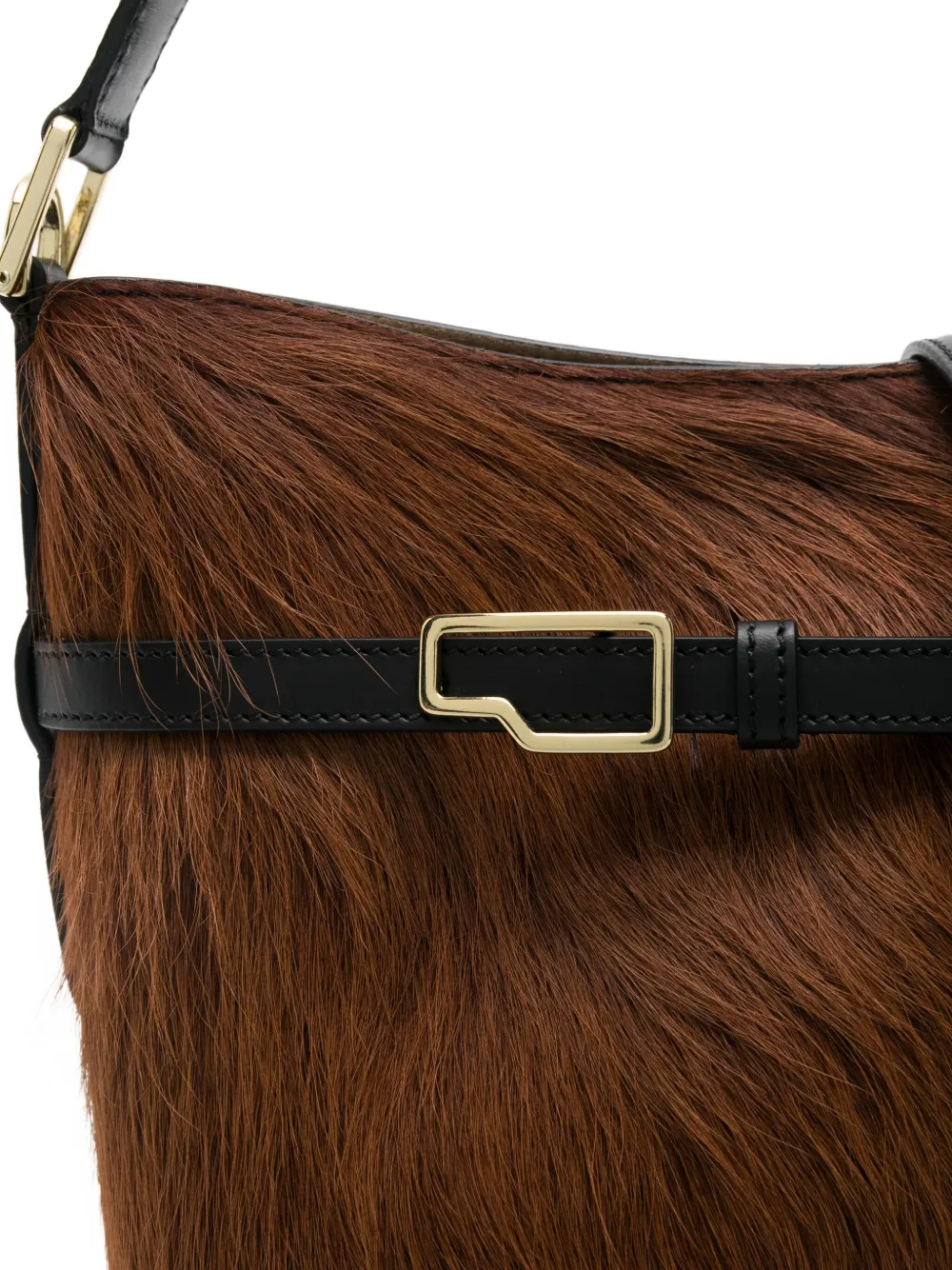 Atp Atelier Lierna Buckled Shoulder Bag In Brown
