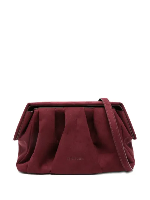 Themoirè bolsa de mano con detalle fruncido