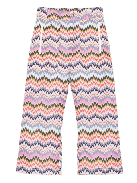 Missoni Kids chevron-pattern trousers