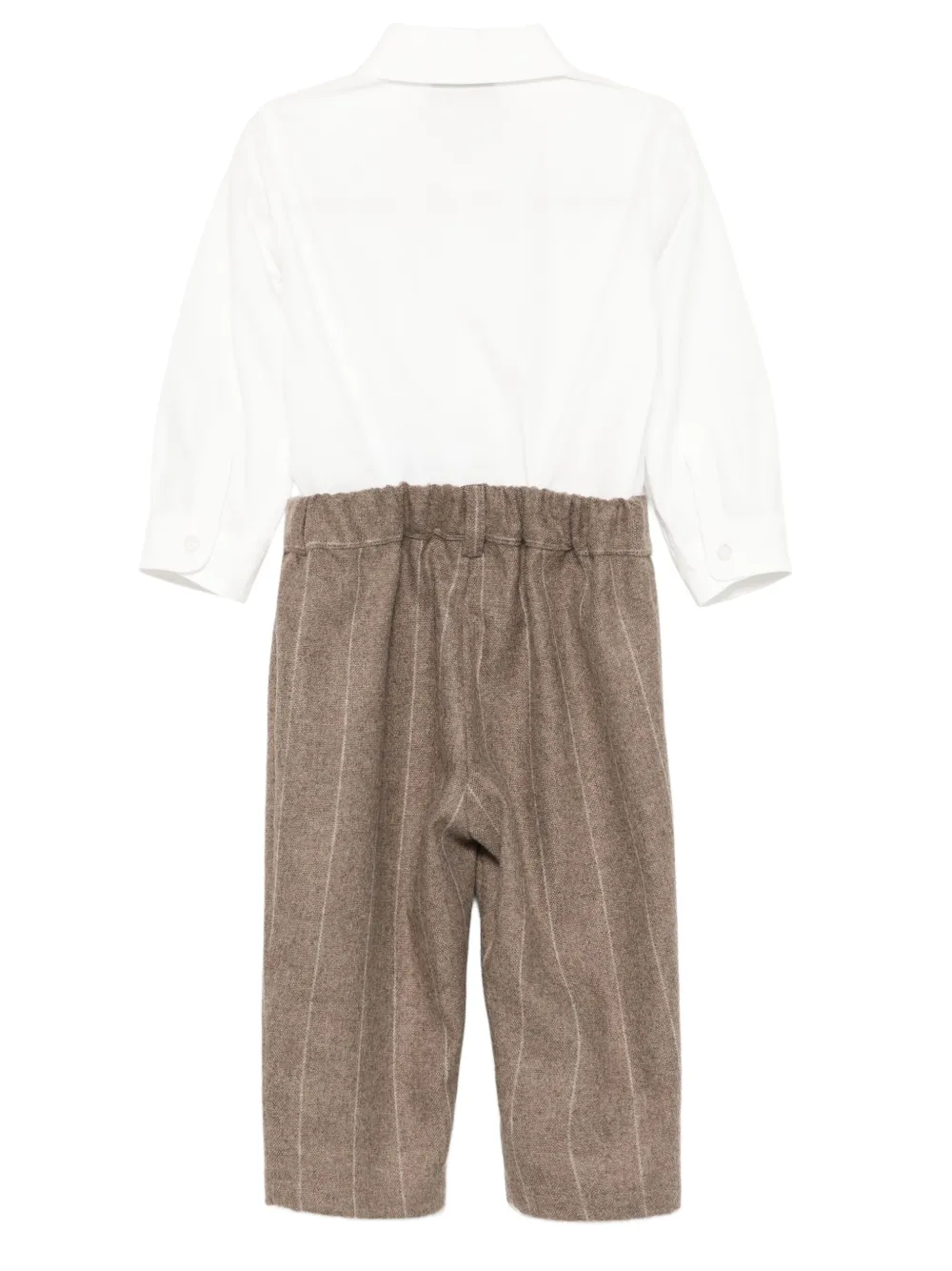 Fay Kids pinstripe trousers shirt babygrow | Babygrow Sets | Image 2