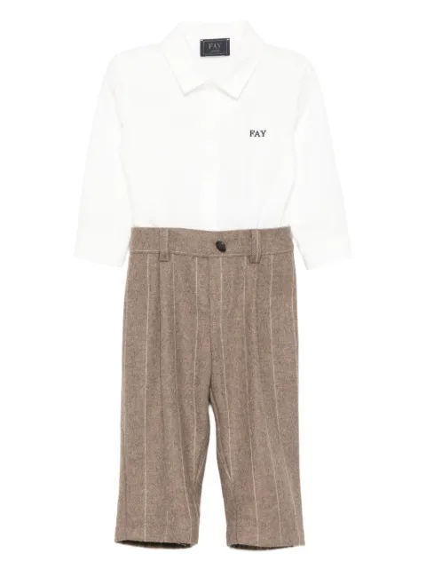 Fay Kids pinstripe trousers shirt babygrow