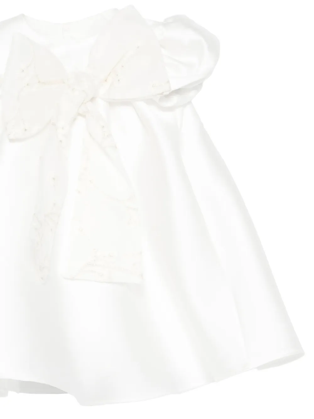 La Stupenderia Jurk verfraaid met strik Wit