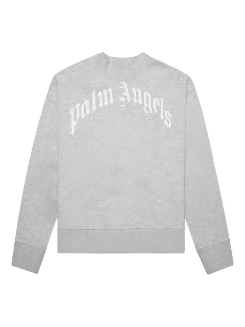 Palm Angels Kids sudadera con cuello redondo y logo estampado