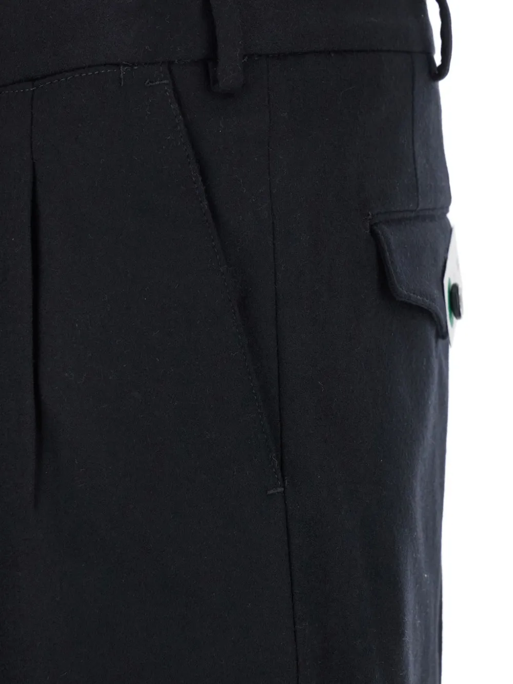 Pt Torino Stretch Cotton Pant With Pockets And Loops In Black