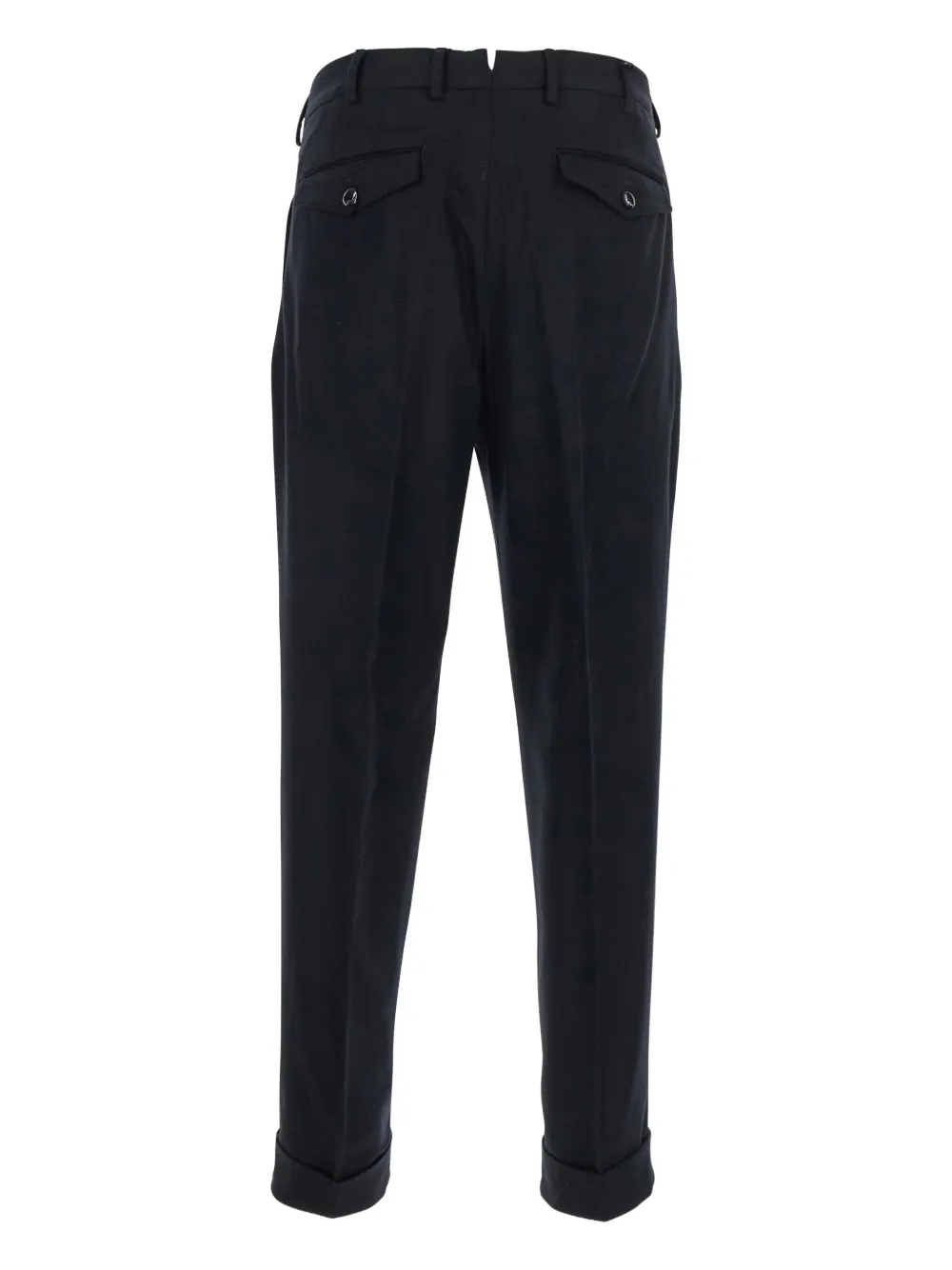PT Torino darted cuffed trousers - Zwart