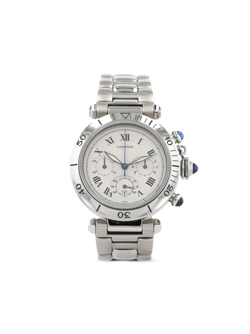 Cartier 1990s パシャ 38mm - ホワイト Cartier 1990s パシャ 38mm - ホワイト