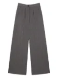 Ports 1961 pleated herringbone trousers - Grey