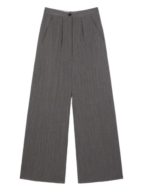 Ports 1961 pleated herringbone trousers