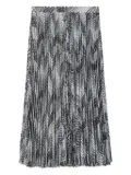 Ports 1961 chevron pleated midi skirt - Black