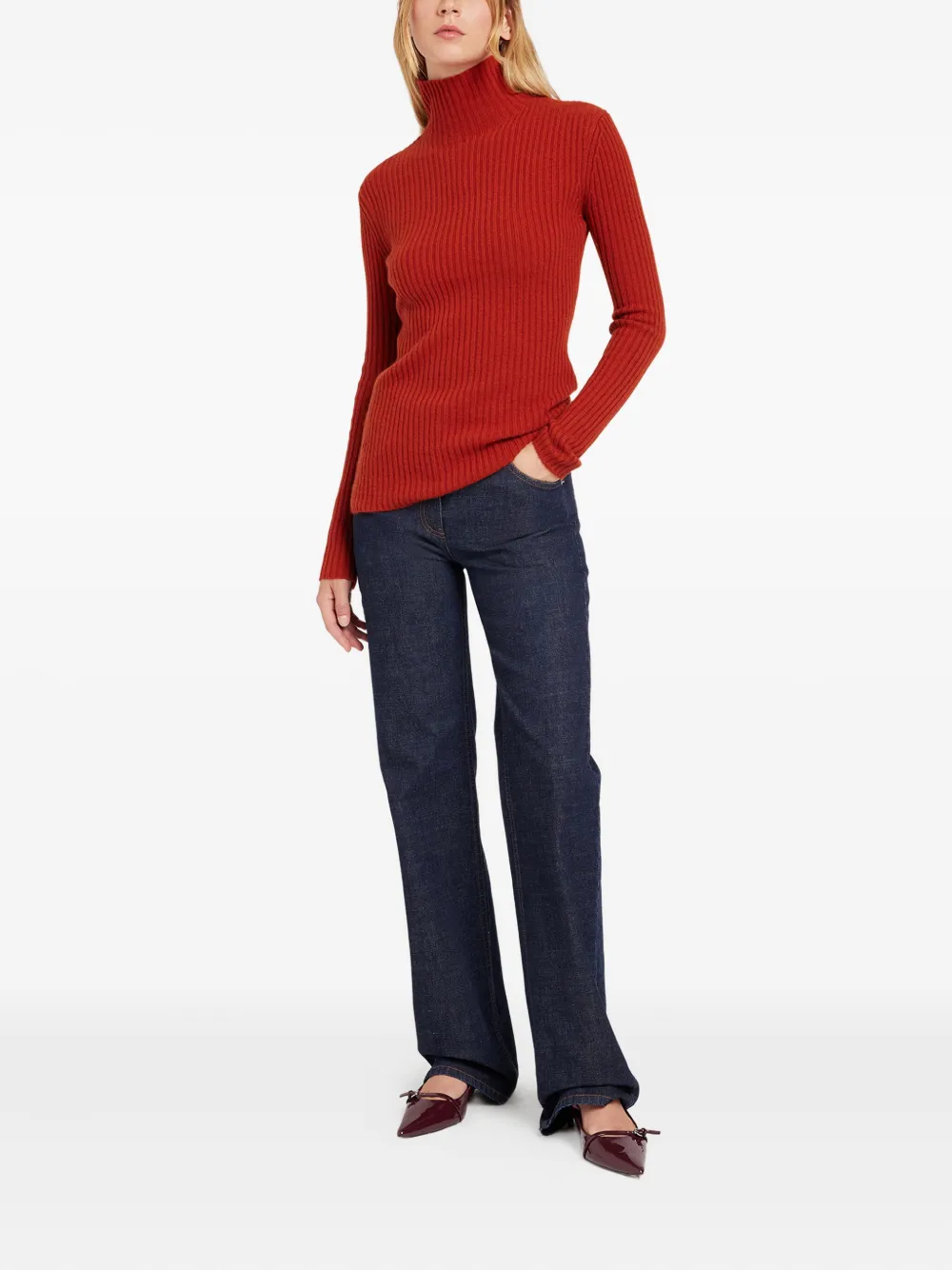 Ports 1961 ribbed turtleneck sweater | Knitted Sweaters | Image 2