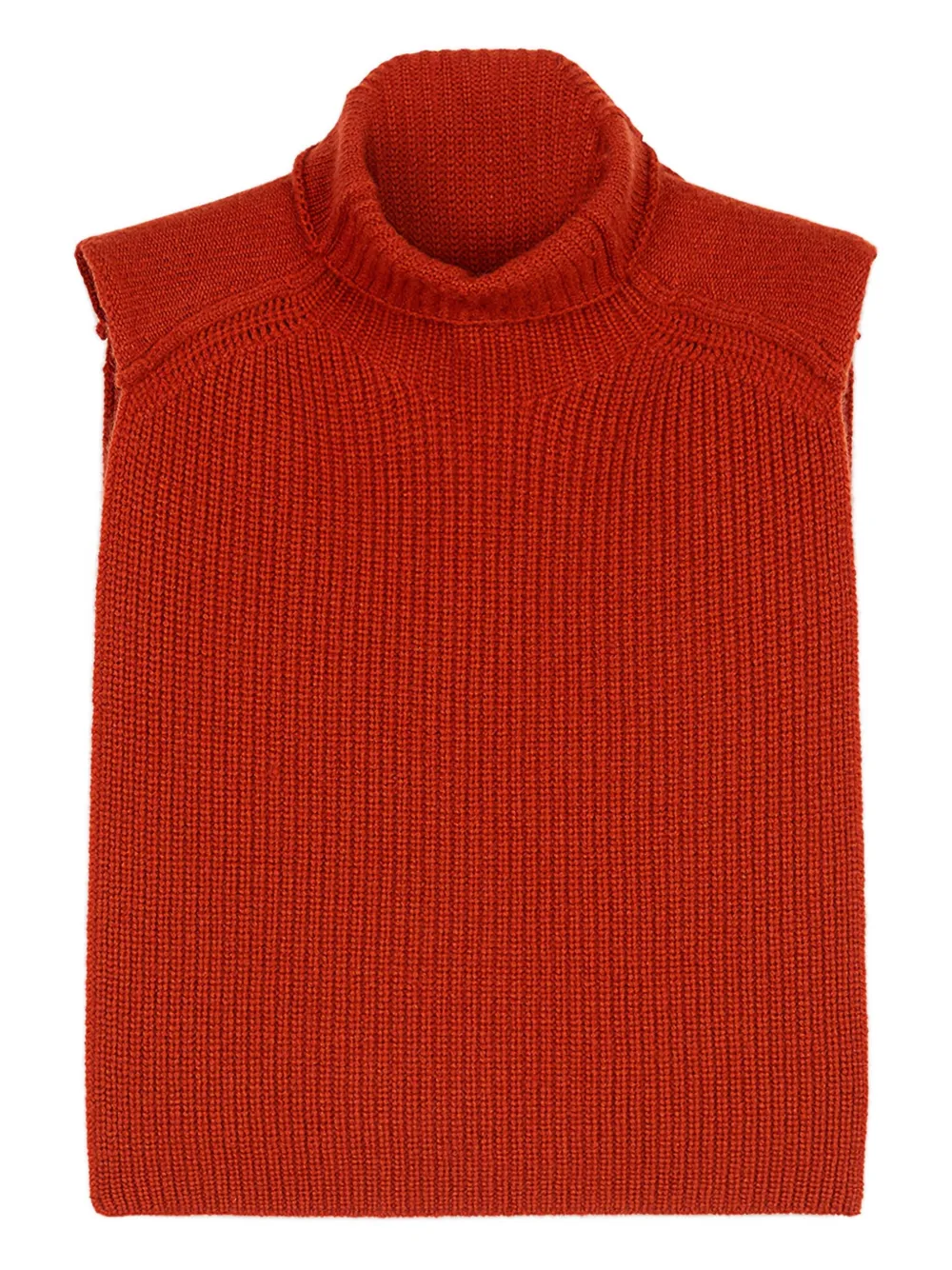 Ports 1961 Turtleneck Cape Sweater In Red