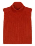 Ports 1961 turtleneck cape sweater - Red