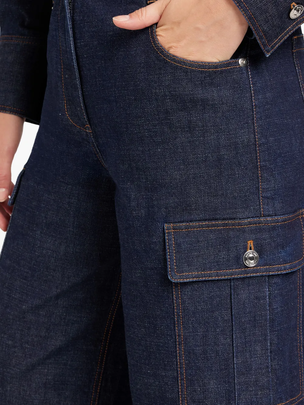 Ports 1961 Cargo-pocket Jeans In Blue