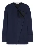 Ports 1961 pinstripe asymmetrical shirt - Blue