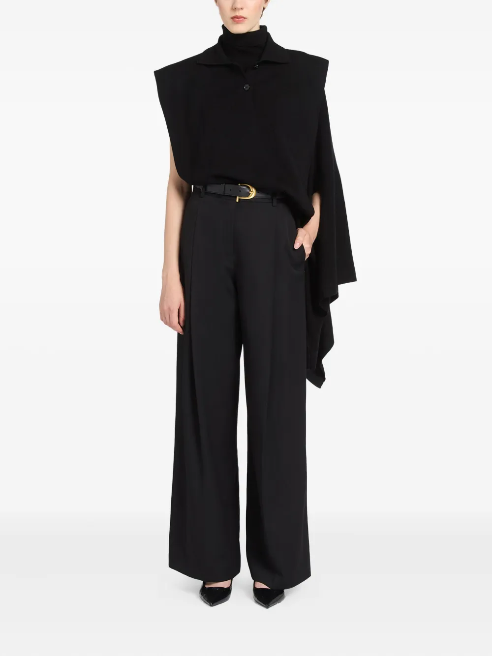 Ports 1961 polo-neck cape sweater | Capes | Image 2