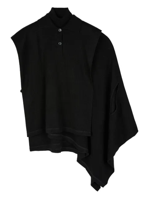Ports 1961 polo-neck cape sweater