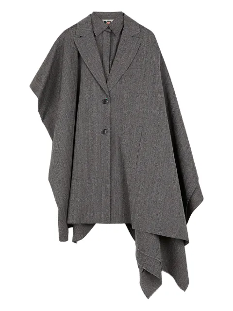Ports 1961 Daring pinstripe cape coat