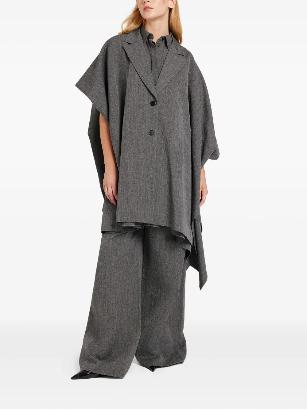Ports 1961 Daring pinstripe cape coat | Capes | Image 2