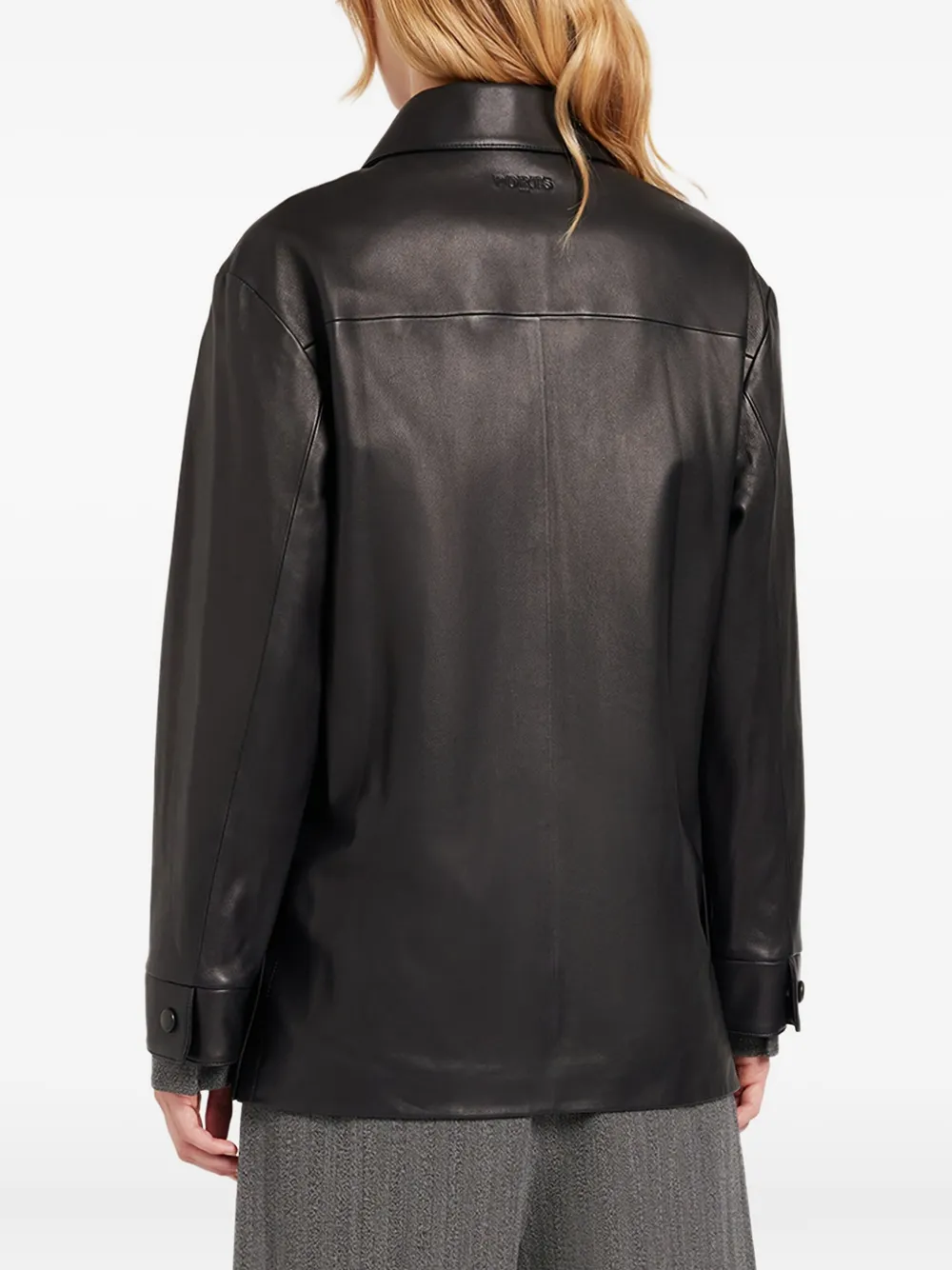 Ports 1961 Shirtjack met knoopsluiting Zwart