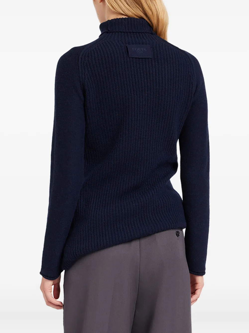 Ports 1961 Geribbelde coltrui Blauw