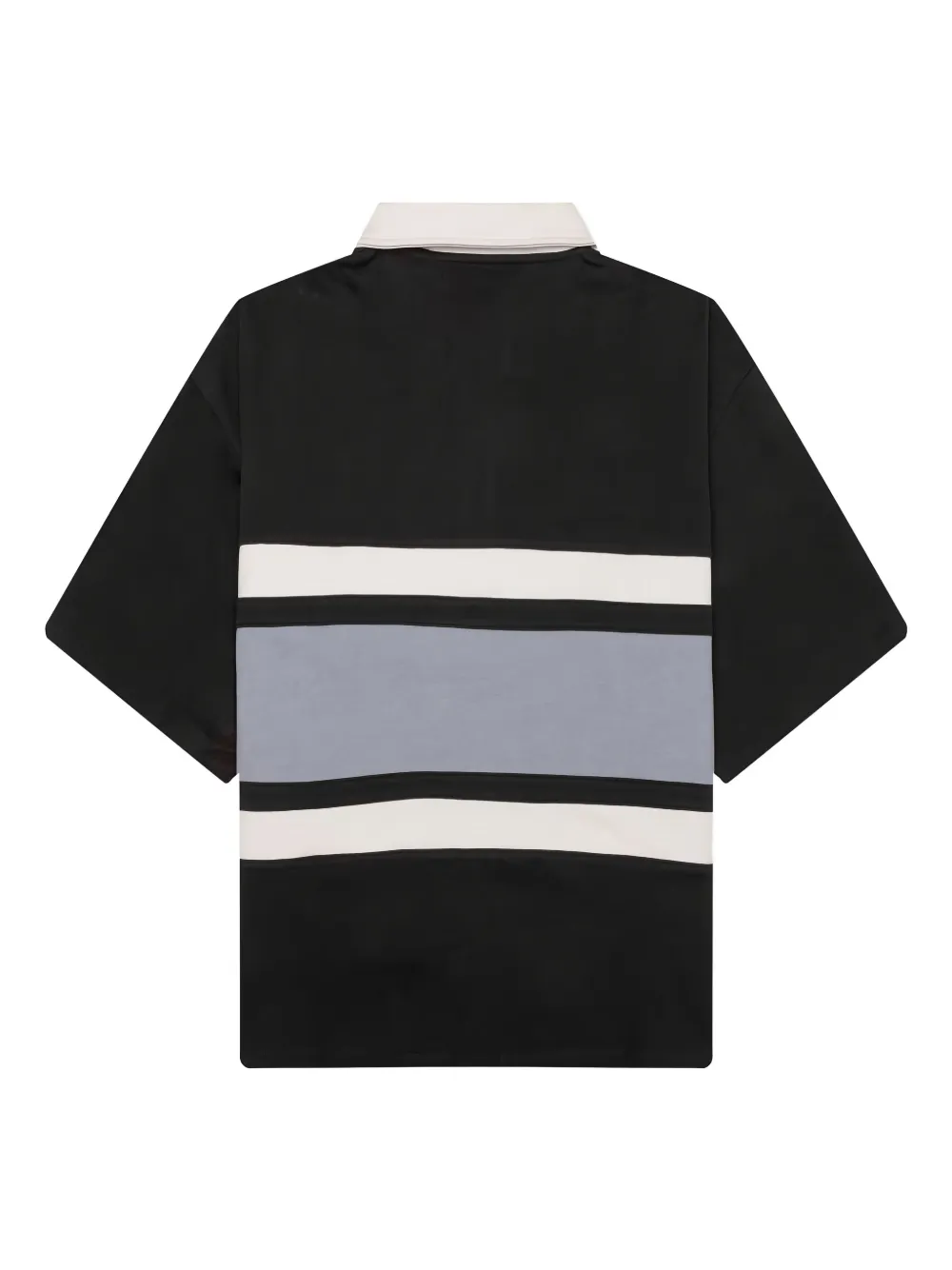 Nahmias Poloshirt met gestreept vlak - Zwart