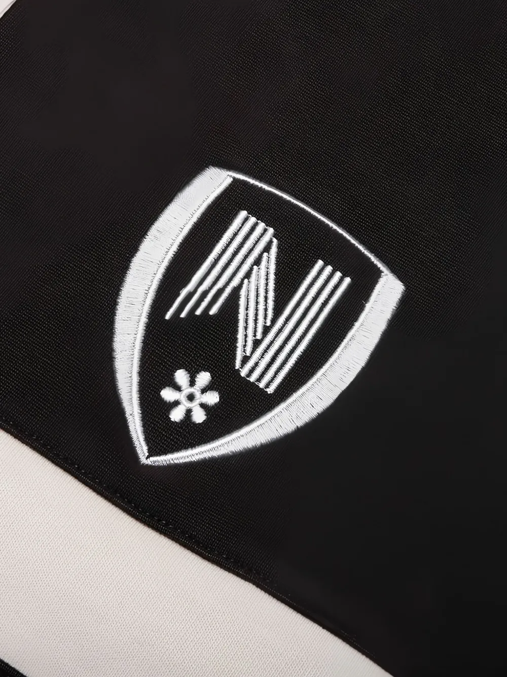 Nahmias Stripe-panel Polo Shirt In Black