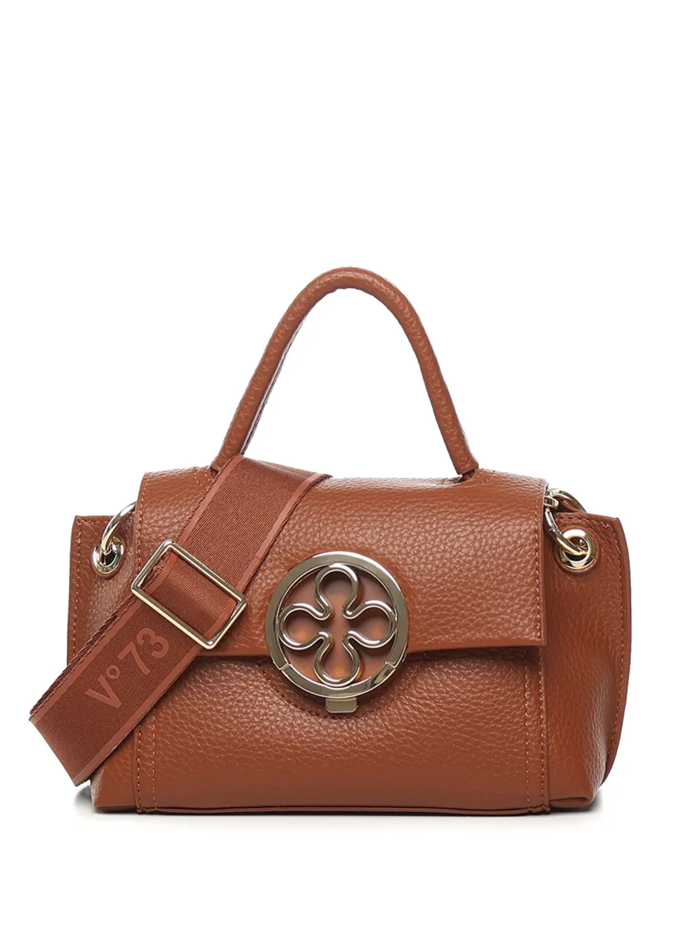 V°73 flower-detail tote bag | Brown | Image 1