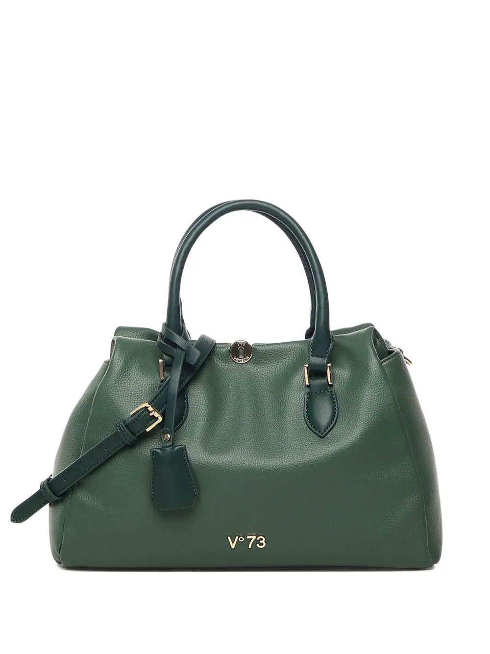 V73 Keira Logo-plaque Shoulder Bag In Green