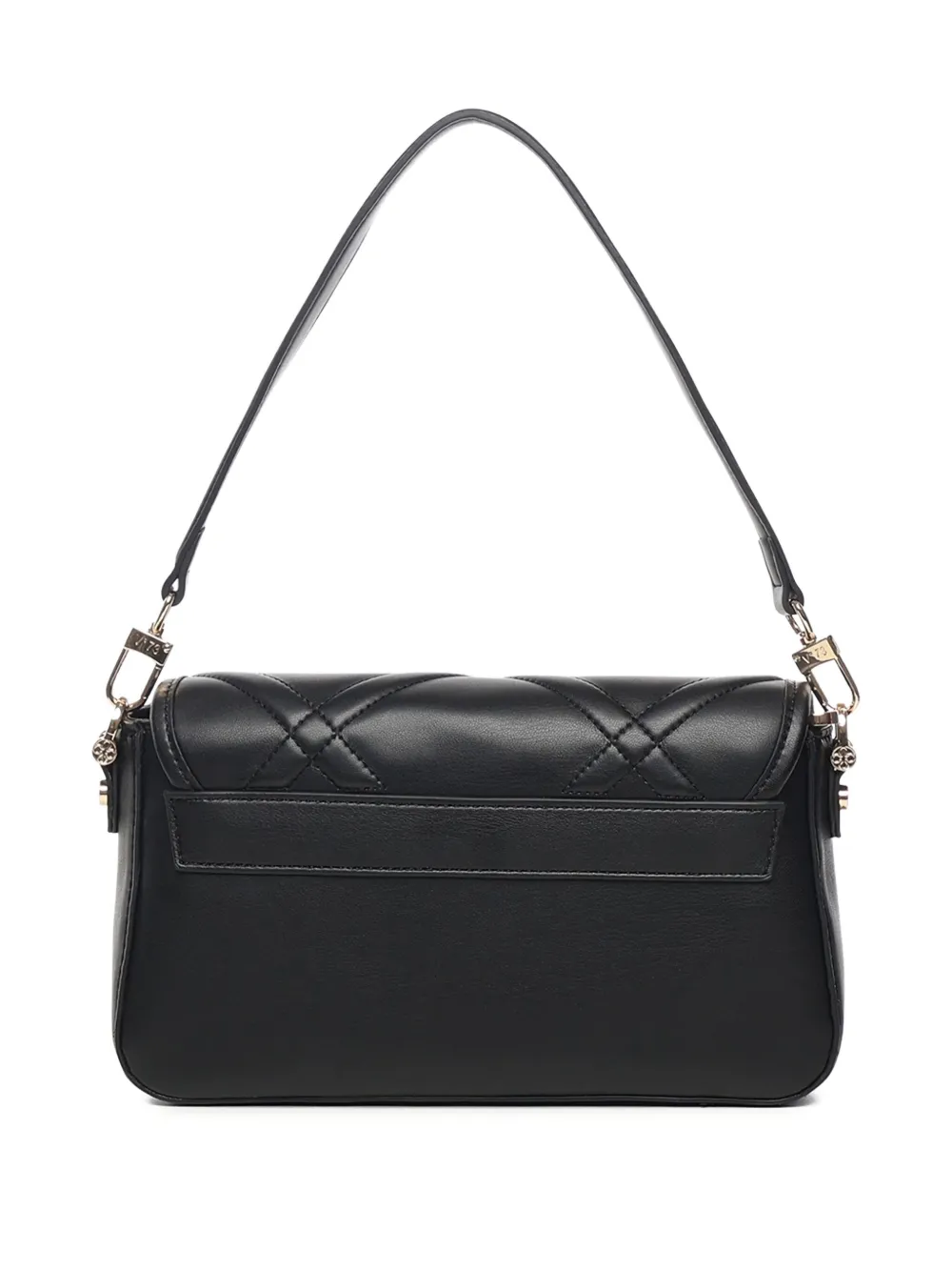 V73 Quilted-effect Shoulder Bag In Black