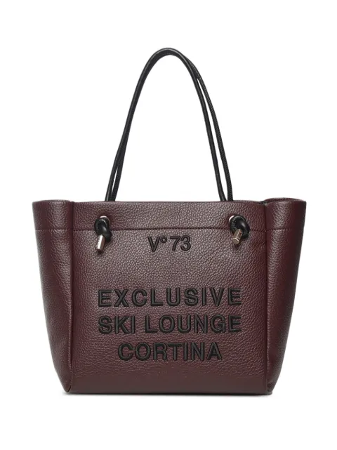 V°73 bolso shopper Cortina con placa del logo