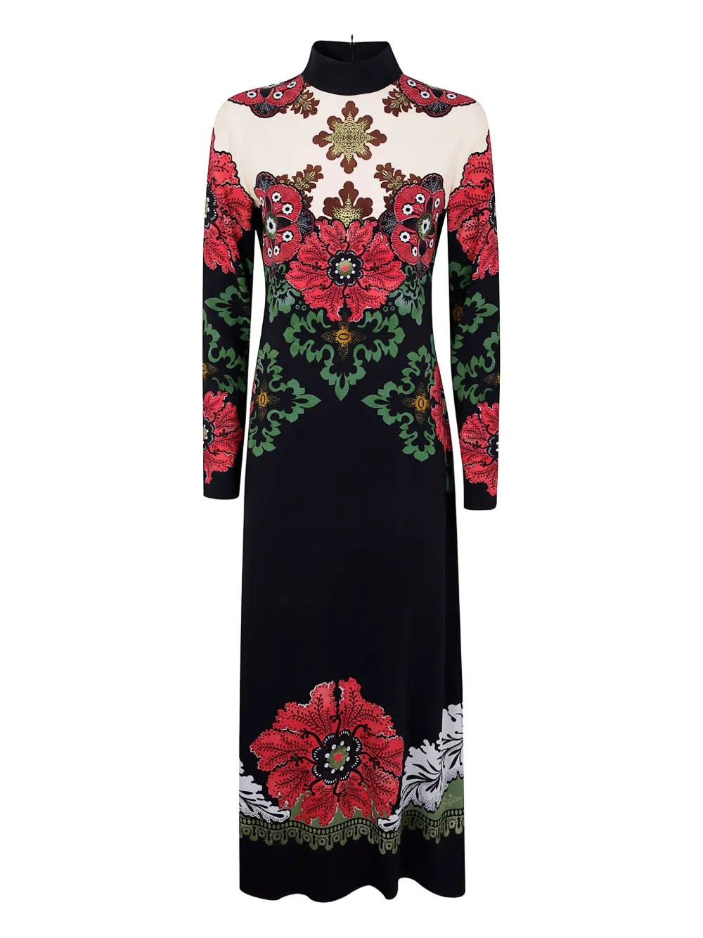 La DoubleJ floral-print high-neck dress | Black | Image 1