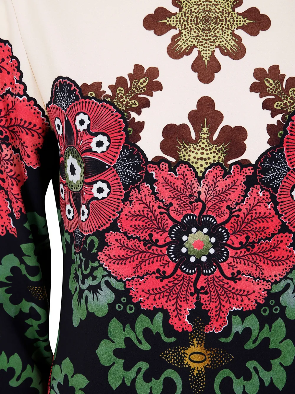 La DoubleJ Jurk met bloemenprint Zwart