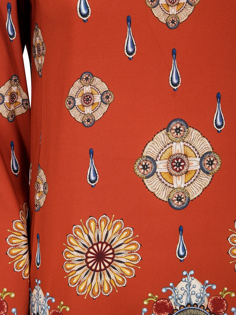 La DoubleJ Jurk met bloemenprint Oranje