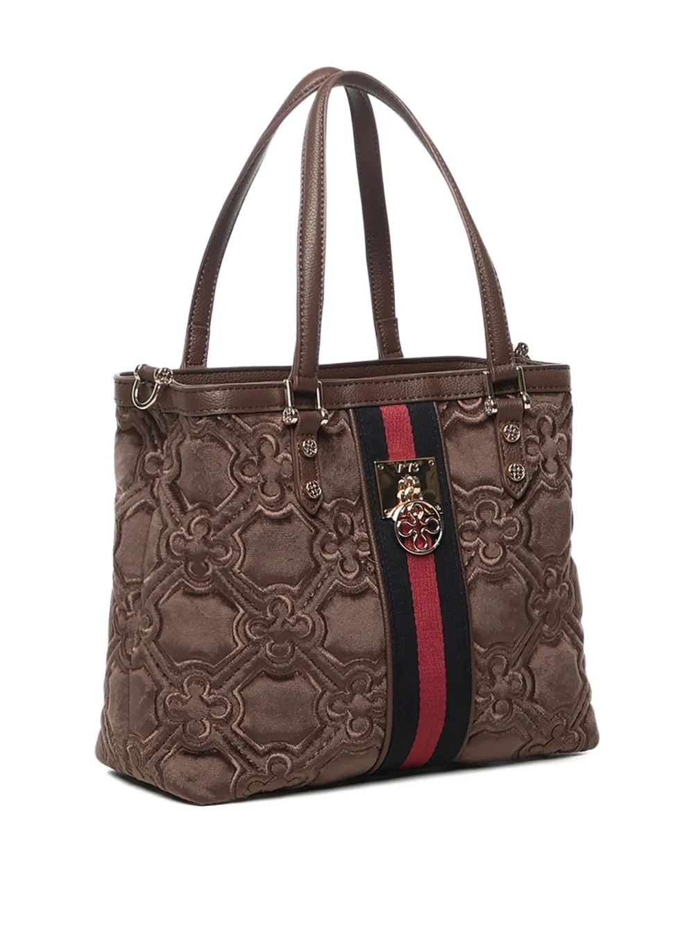 V73 Cate Quilted-effect Shoulder Bag In Brown