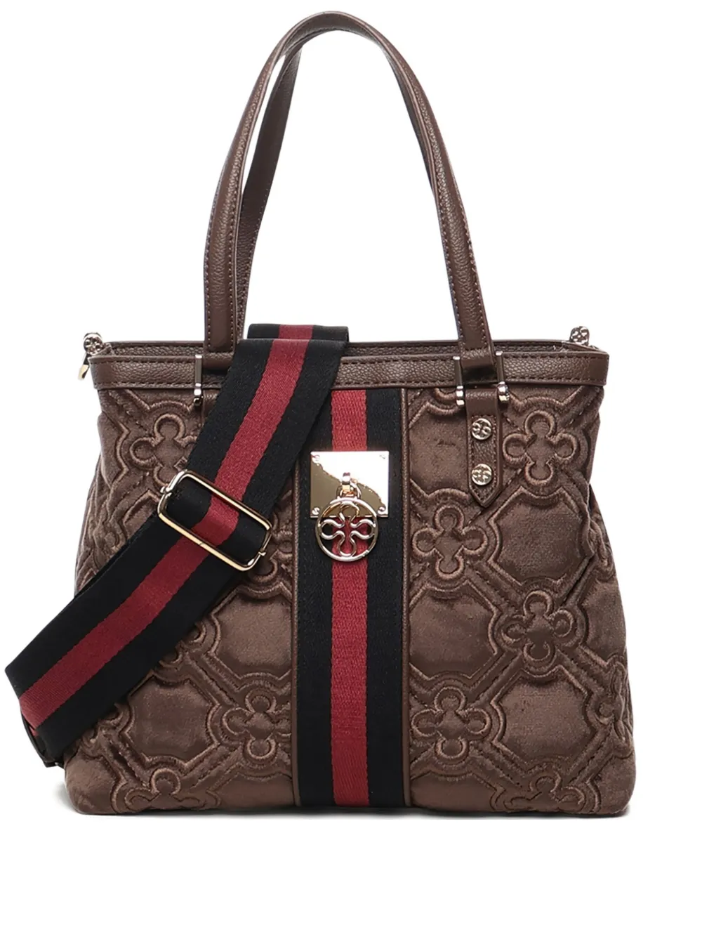 V73 Cate Quilted-effect Shoulder Bag In Brown