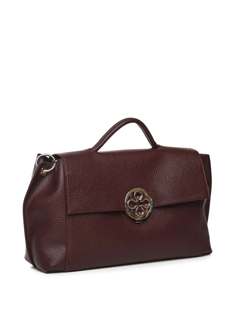 V73 Federica Circular-clasp Tote Bag In Red