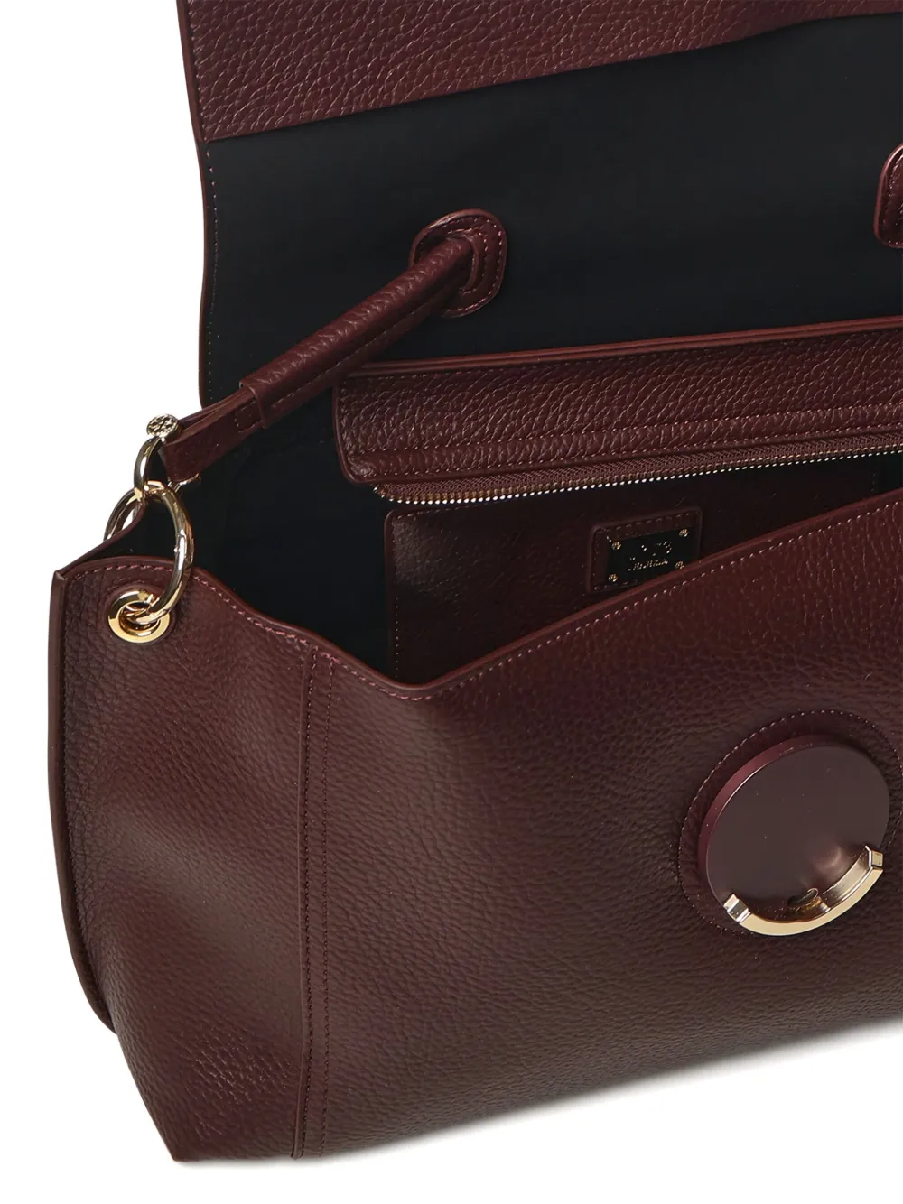 V73 Federica Circular-clasp Tote Bag In Red
