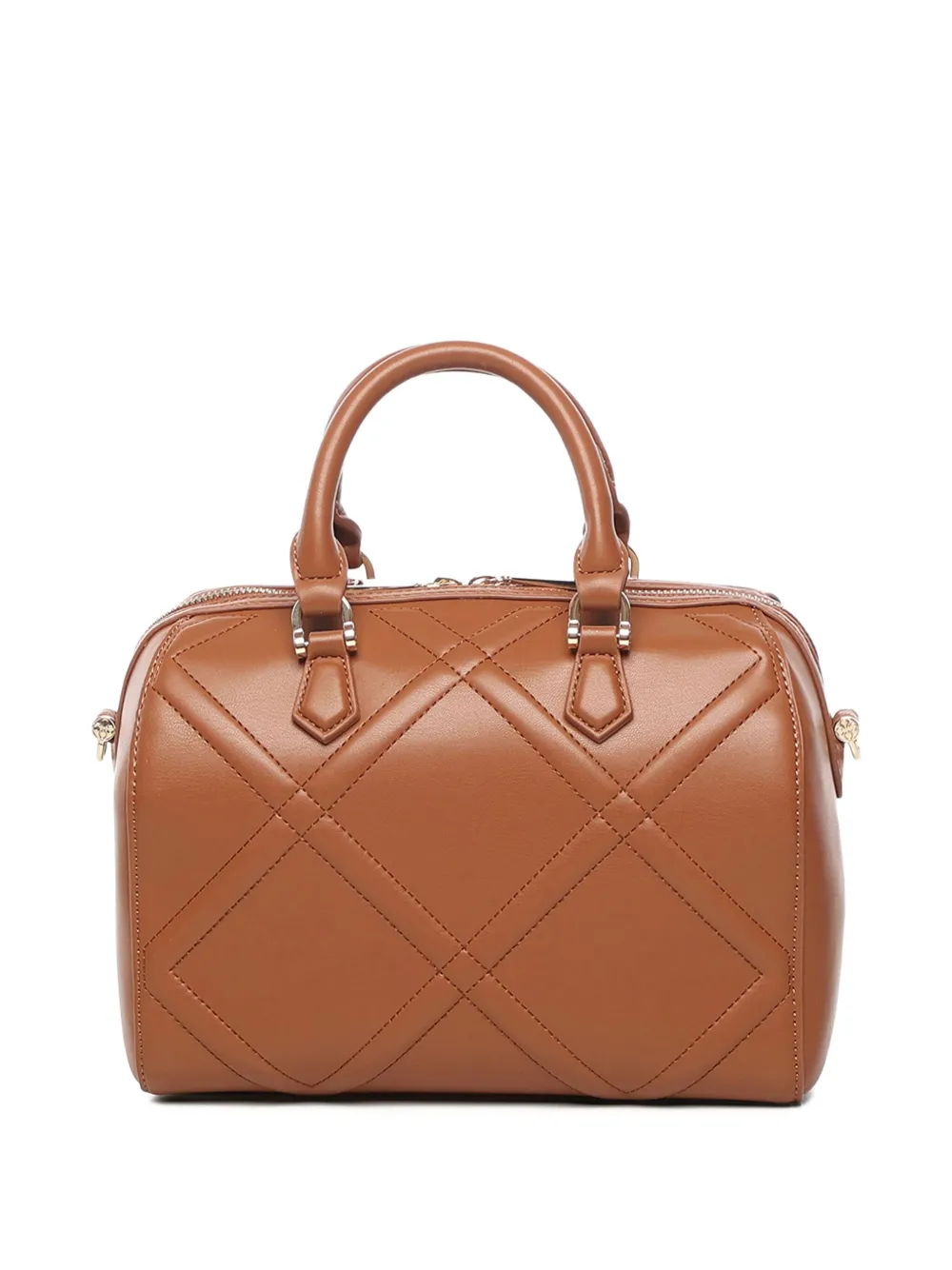 V°73 quilted-effect logo-plaque tote bag | Brown | Image 1