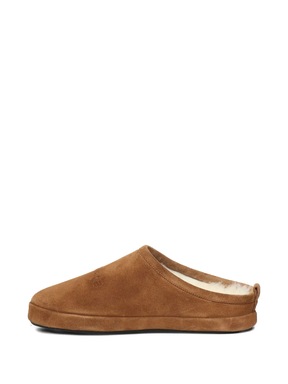 Balenciaga Alaska suede leather slippers Brown