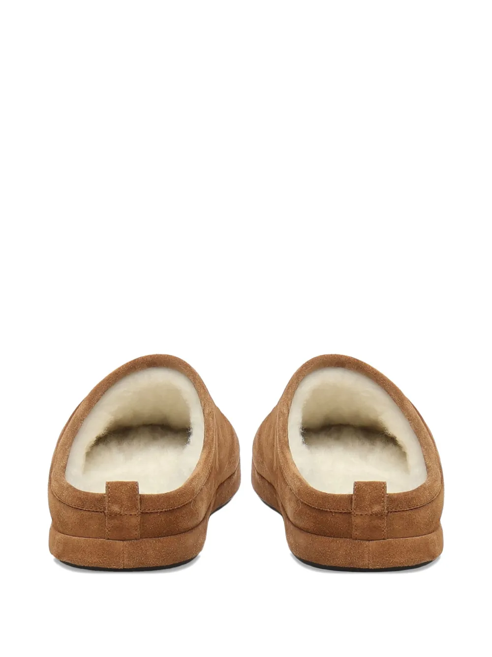 Balenciaga Alaska suede leather slippers Brown