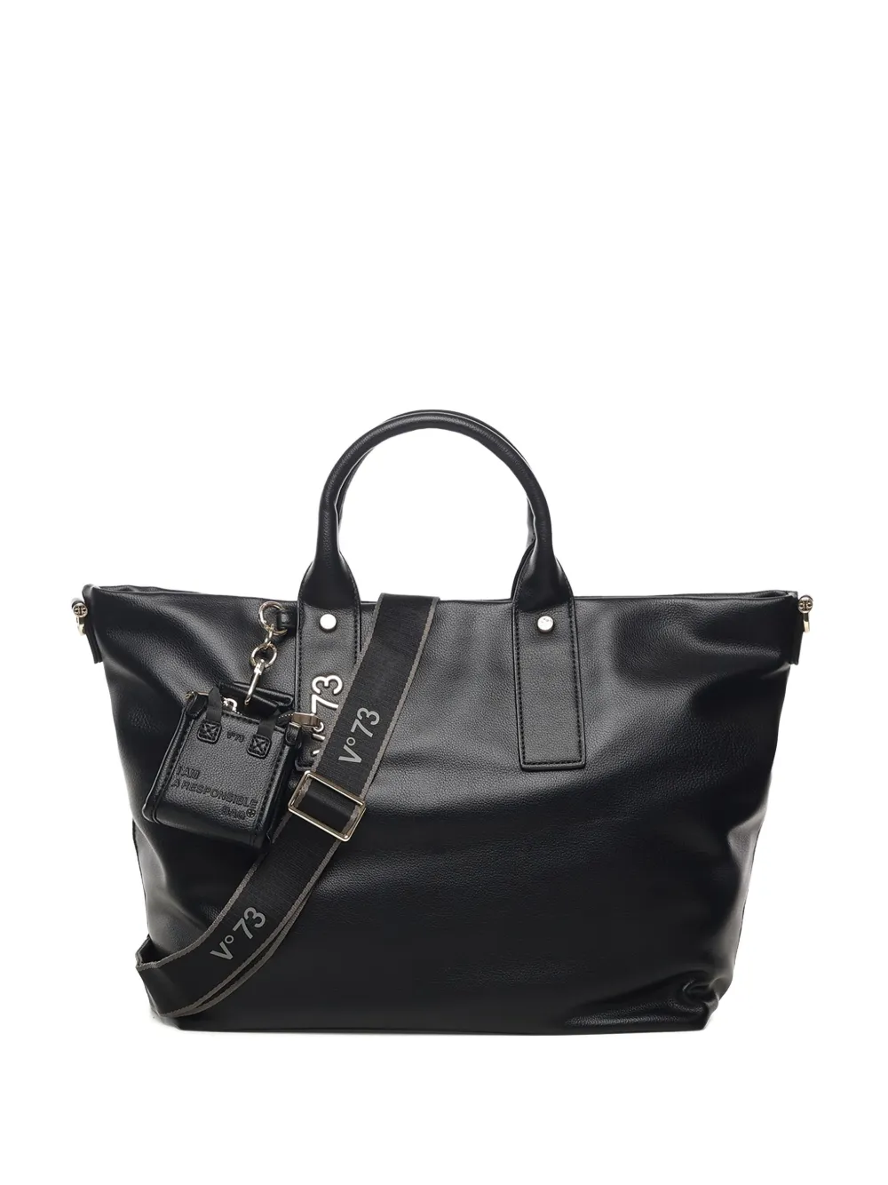 V°73 Matilda charm-detail tote bag | Black | Image 1