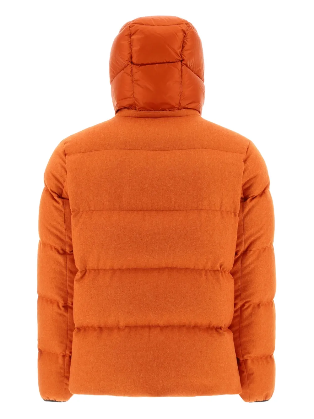 Herno Gewatteerd jack met capuchon Oranje