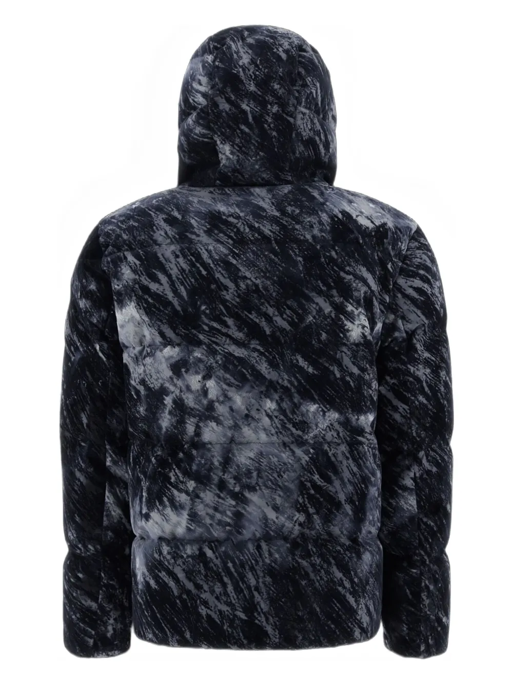 Herno Jack met capuchon en patroon Grijs