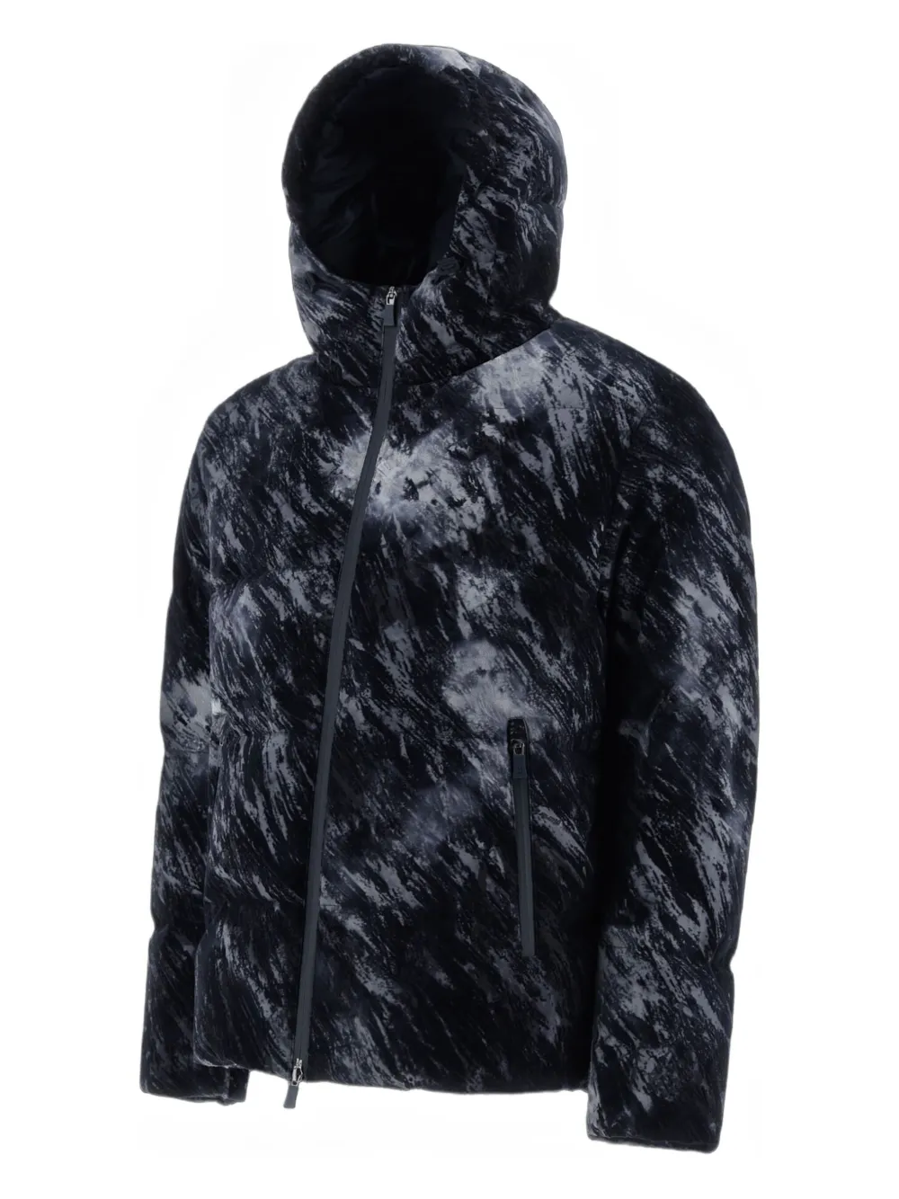 Herno Jack met capuchon en patroon Grijs