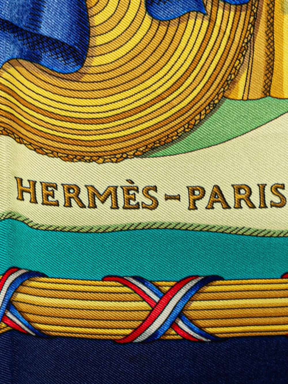 Hermès Pre-Owned foulard République Française Liberté Égalité Fraternité 1789 en soie (1990-2010) | Image 2