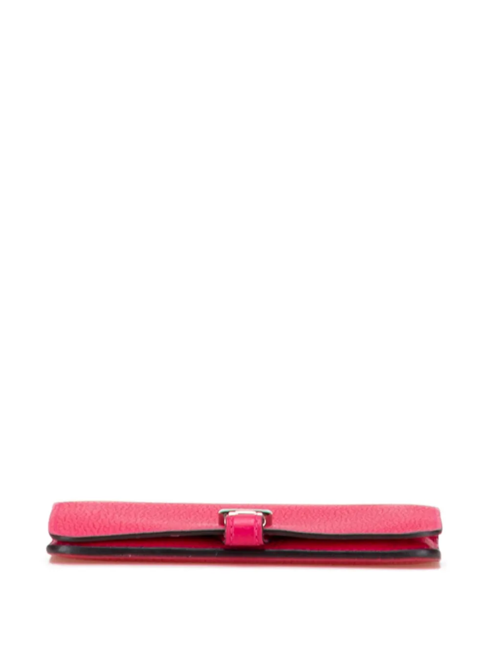 Pre-owned Hermes 2021 Togo Dogon Compact Wallet Small Wallets In Pink