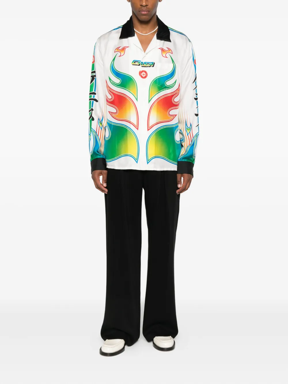 Casablanca flame-print shirt | Women | Image 2