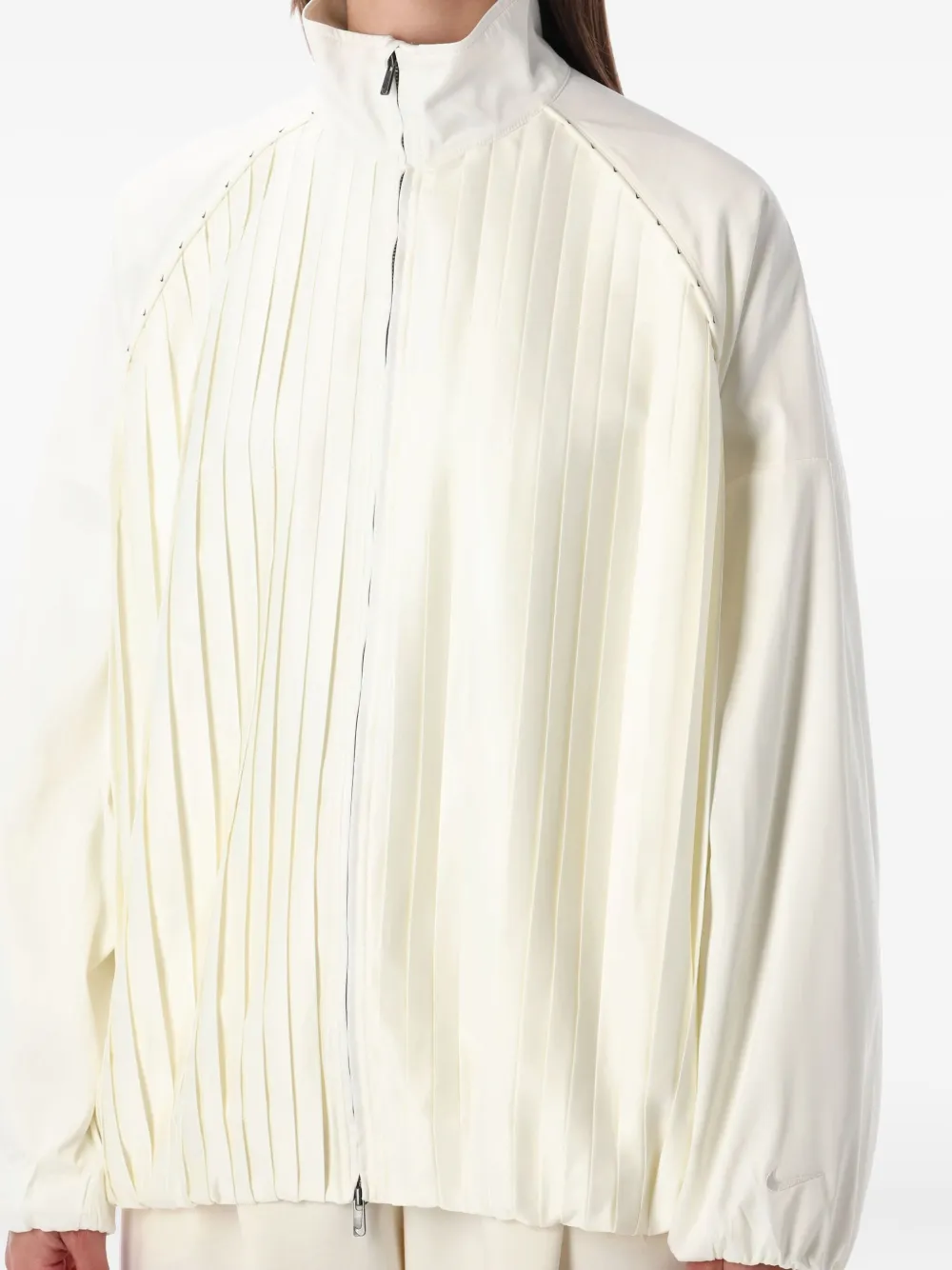 Nike Geplooid bomberjack Wit