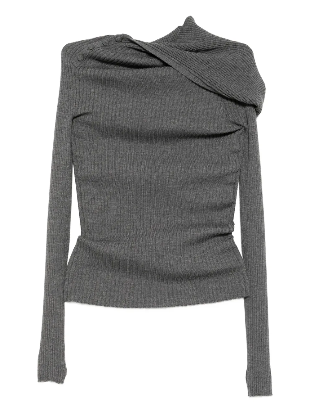 Jean Paul Gaultier halterneck knit top | Grey | Image 1