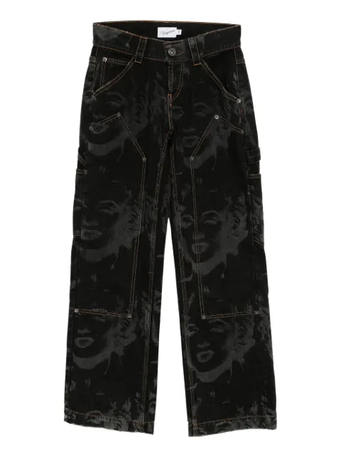 Vaquera all-over graphic print jeans 